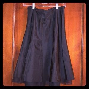 Black skirt with tulle underlay